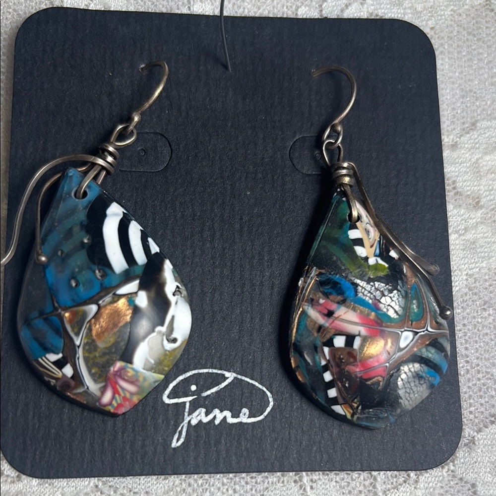 Multicolor Teardrop Earrings